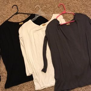 Set of 3 Neutral Piko tops